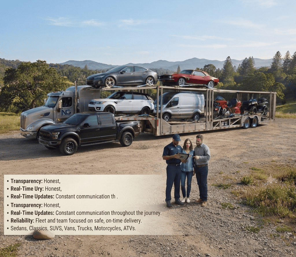 NG Auto Haulers LLC USA Promise