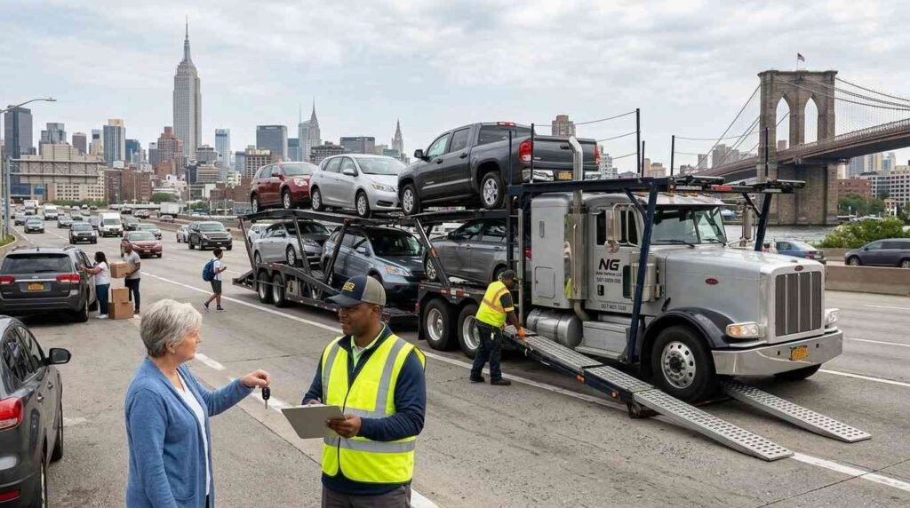 Professional auto transport company in New York providing car shipping and vehicle delivery services across the USA