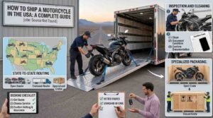 How to ship a motorcycle in the USA using professional motorcycle transport services