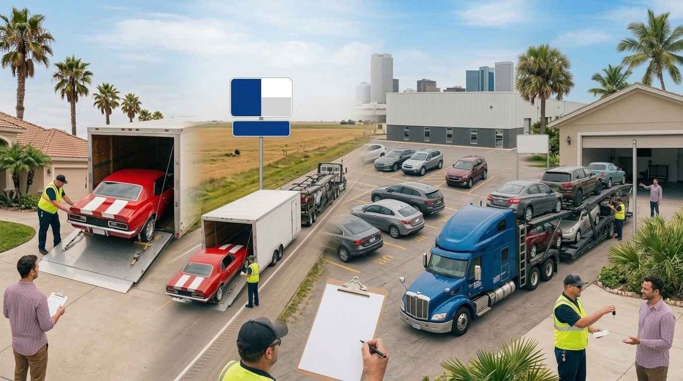 State-to-state car shipping in the USA with an auto transport carrier
