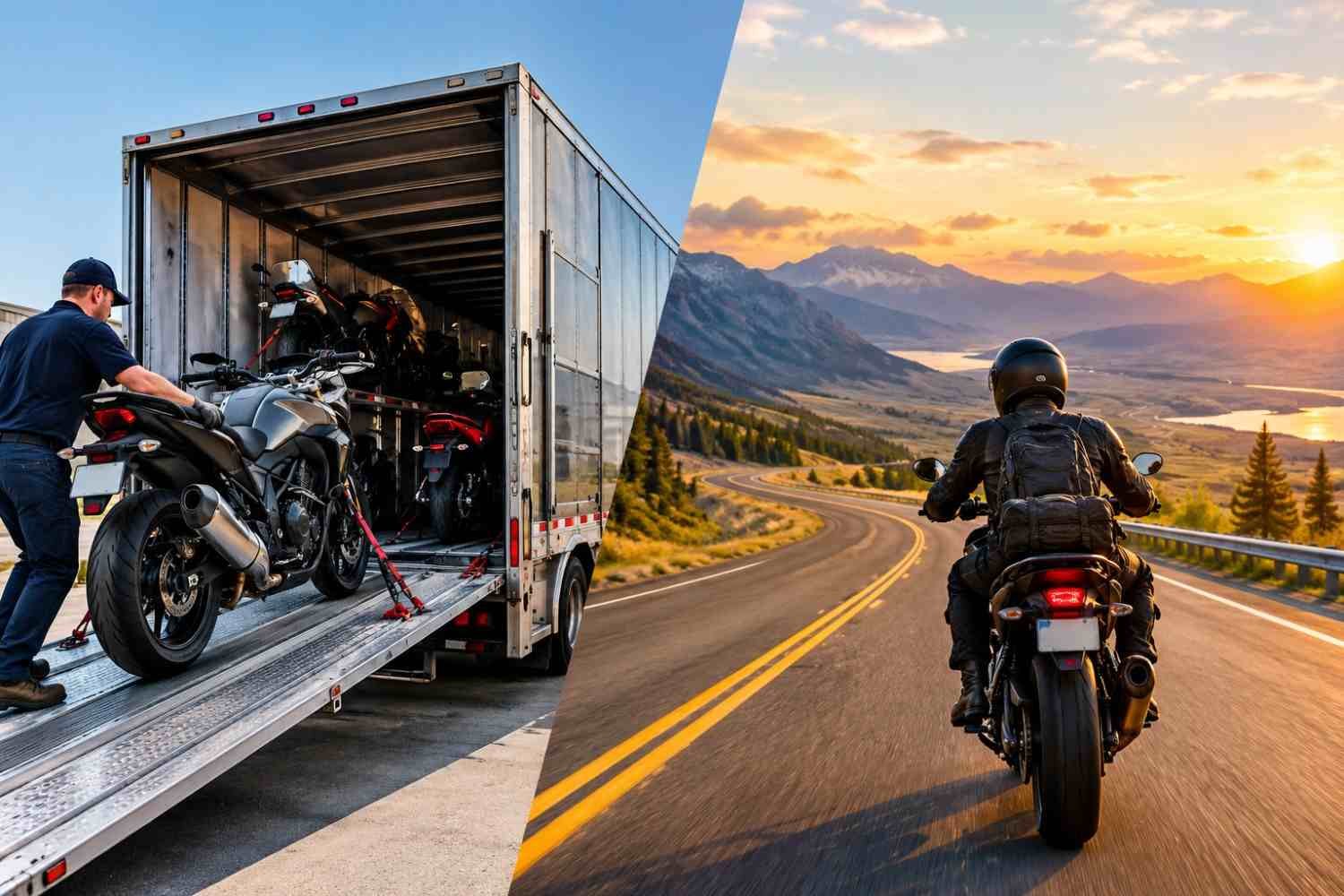 Motorcycle shipping versus riding across the USA on a scenic highway